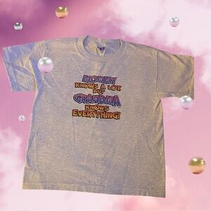 Kids graphic shirt (unisex) mommy knows a lot but grandma knows everything